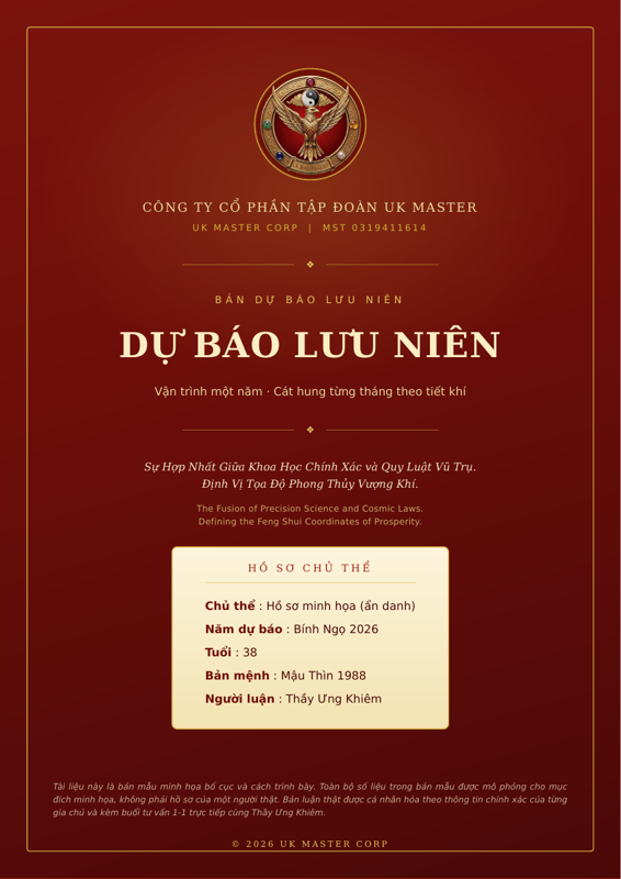 Xem trước bản mẫu hồ sơ Dự Báo Lưu Niên của Thầy Ưng Khiêm