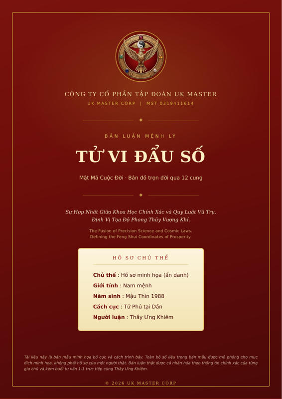 Xem trước bản mẫu hồ sơ luận Tử Vi Đẩu Số của Thầy Ưng Khiêm