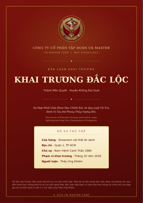 Xem trước bản mẫu hồ sơ Khai Trương Đắc Lộc của Thầy Ưng Khiêm