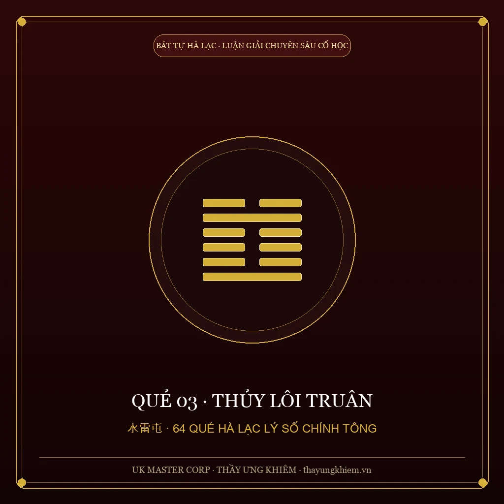 Luận Giải Chuyên Sâu Từ Các Bậc Tiền Nhân - Quẻ 03: Thủy Lôi Truân - UK Master Corp