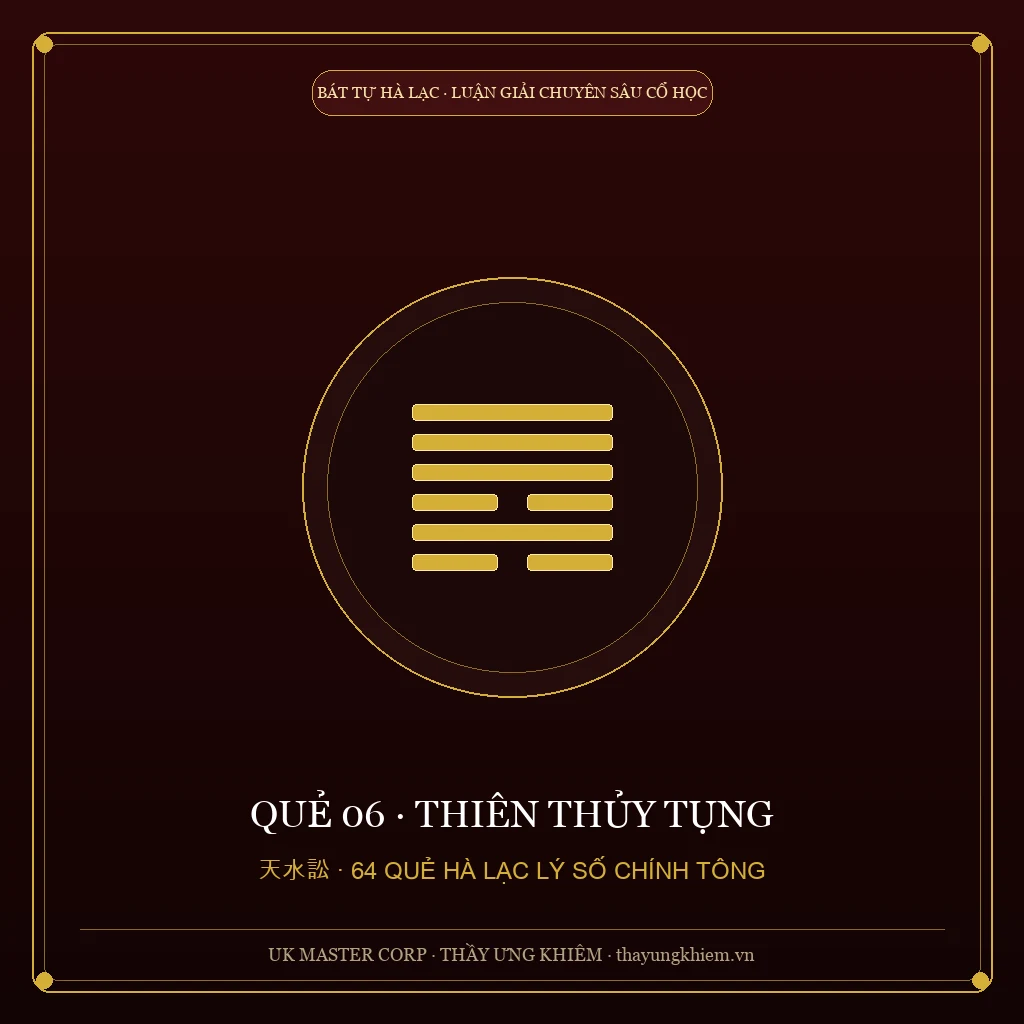 Dự Báo Hà Lạc - Quẻ 06: Thiên Thủy Tụng - UK Master Corp