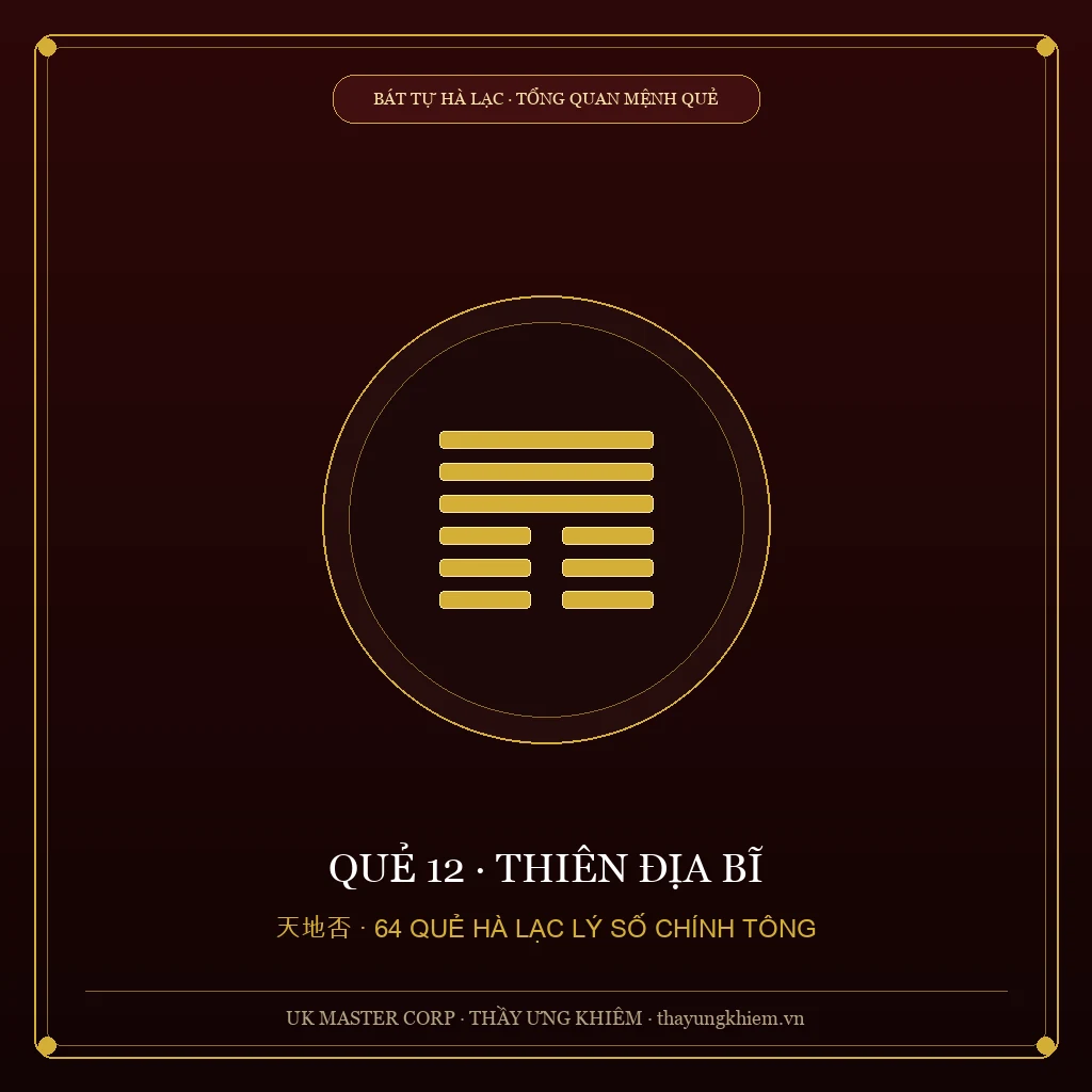 Tổng Quan Mệnh Quẻ - Quẻ 12: Thiên Địa Bĩ - UK Master Corp