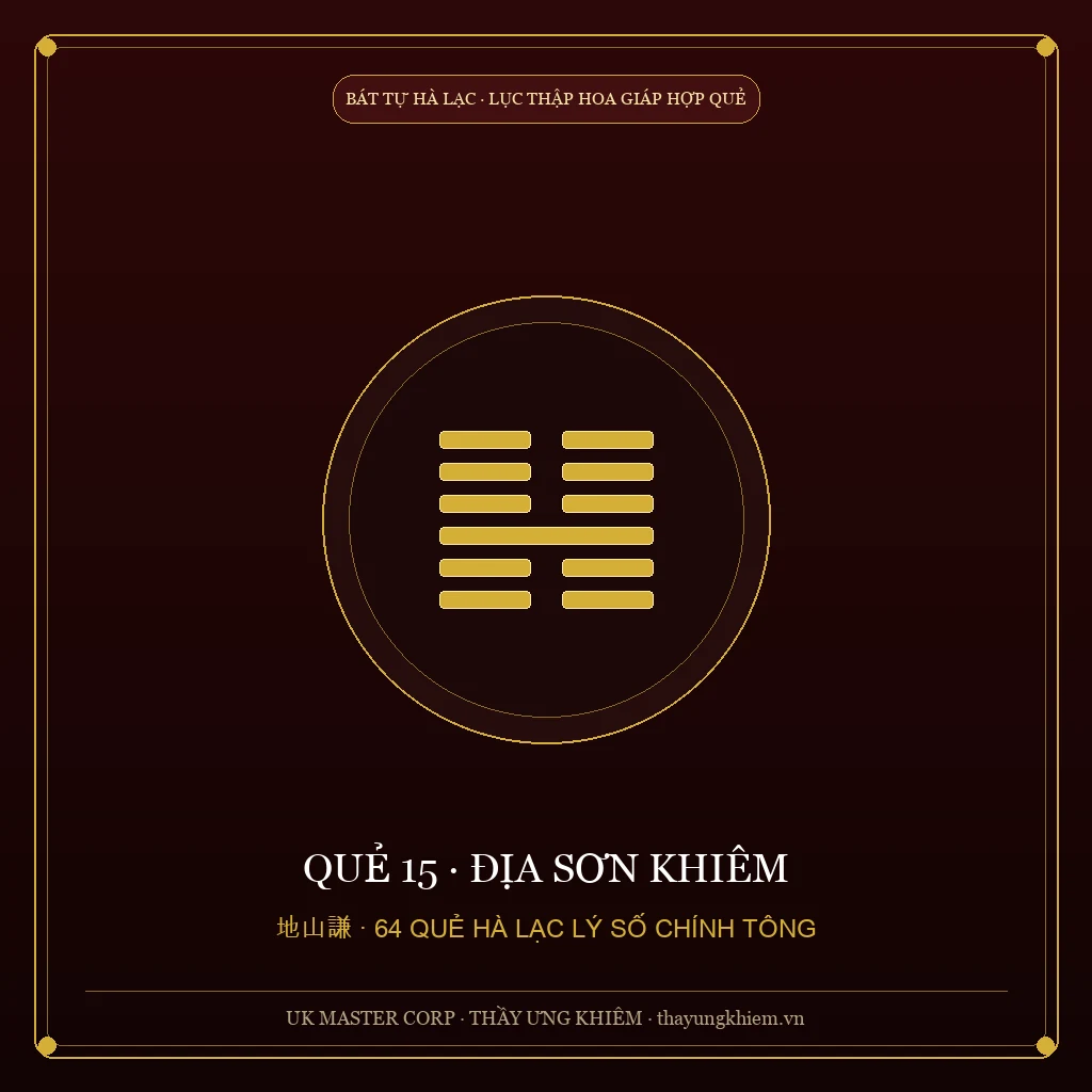 Nghiên Cứu và Bình Giải Của Các Học Giả - Quẻ 15: Địa Sơn Khiêm - UK Master Corp