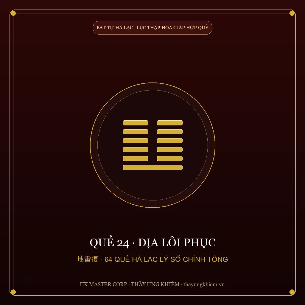 Nghiên Cứu và Bình Giải Của Các Học Giả - Quẻ 24: Địa Lôi Phục - UK Master Corp