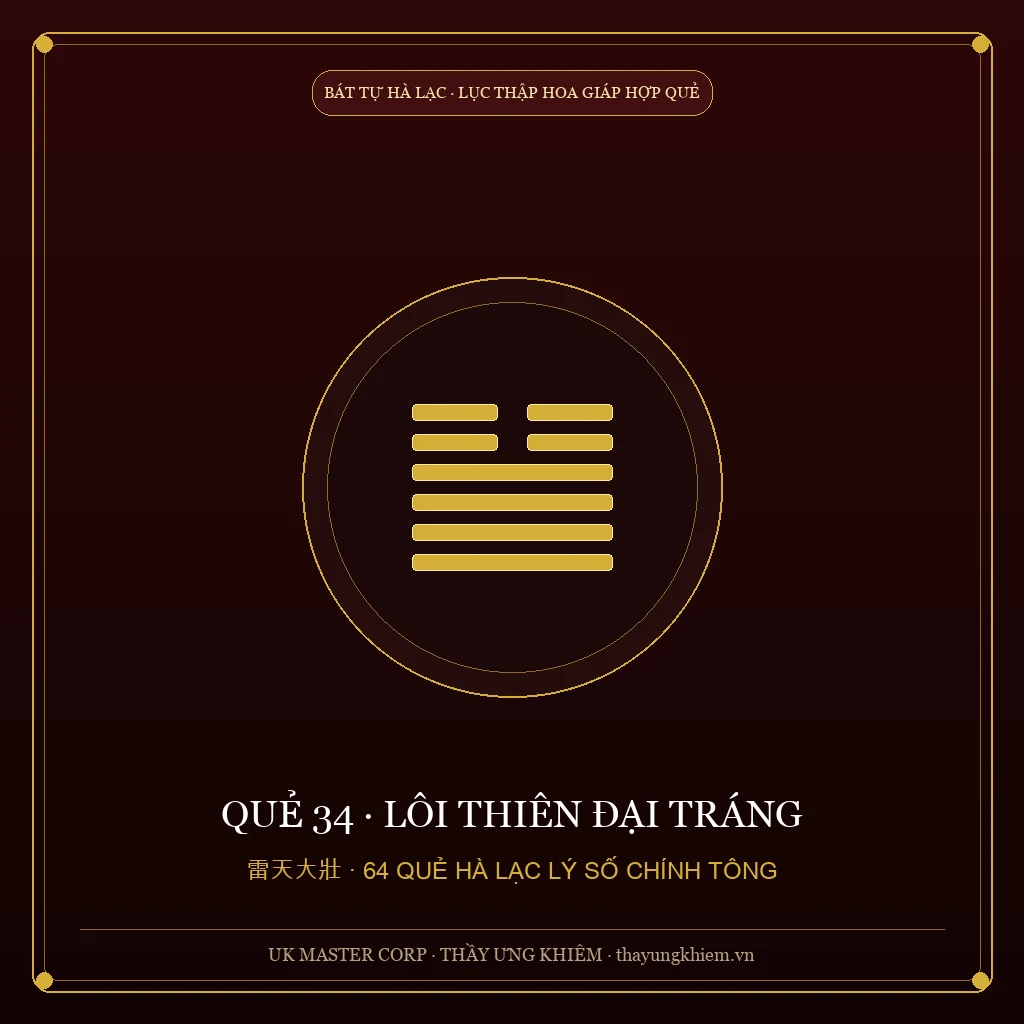 Nguyễn Hiến Lê Giảng - Quẻ 34: Lôi Thiên Đại Tráng - UK Master Corp