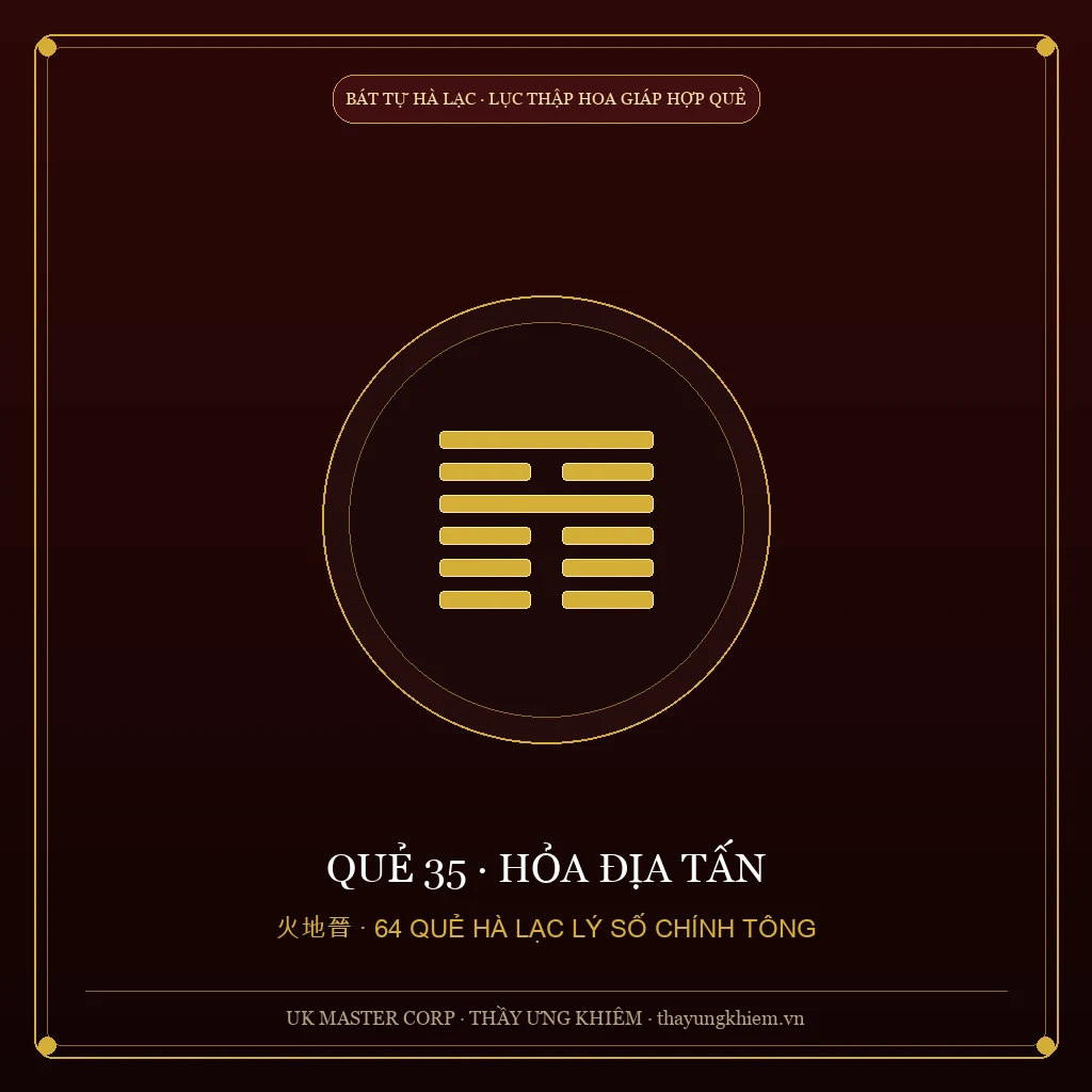 Nguyễn Hiến Lê Giảng - Quẻ 35: Hỏa Địa Tấn - UK Master Corp