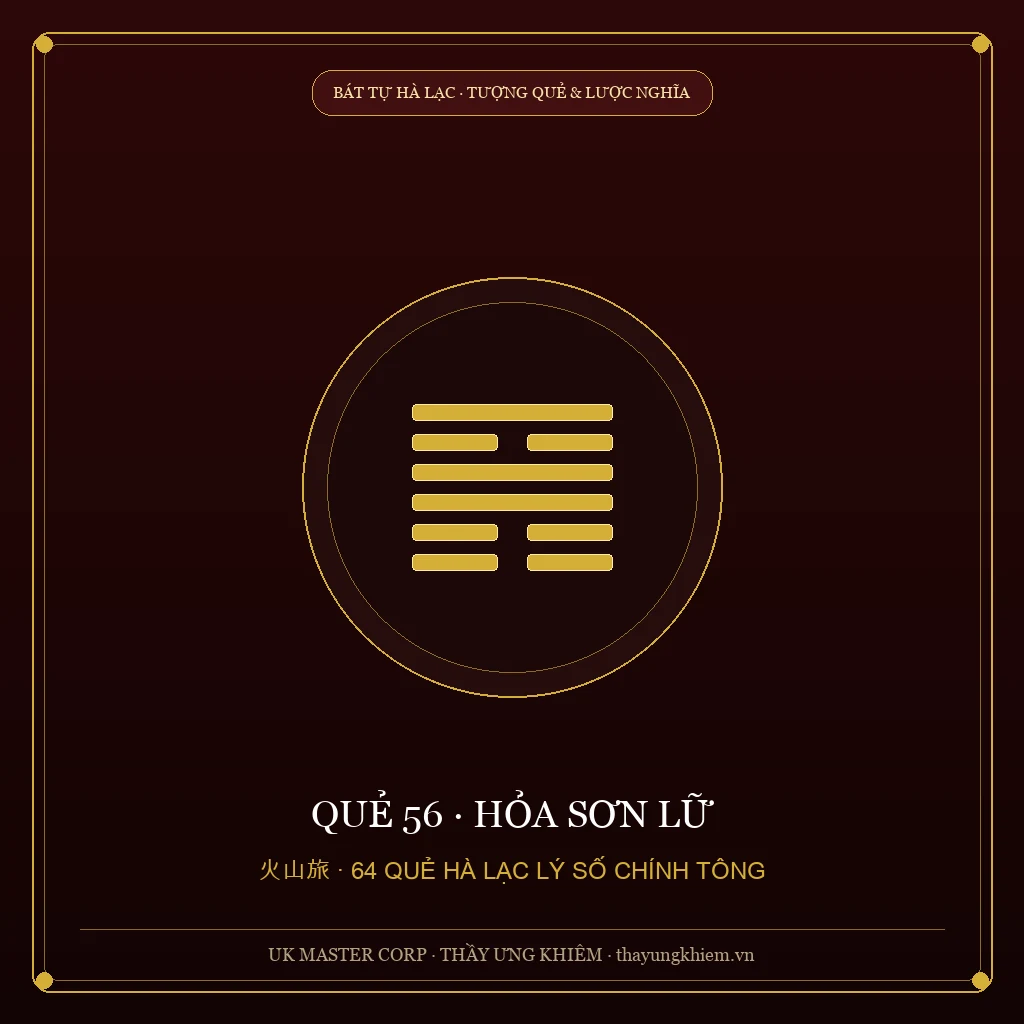 Lời Tượng & Lược Nghĩa - Quẻ 56: Hỏa Sơn Lữ - UK Master Corp