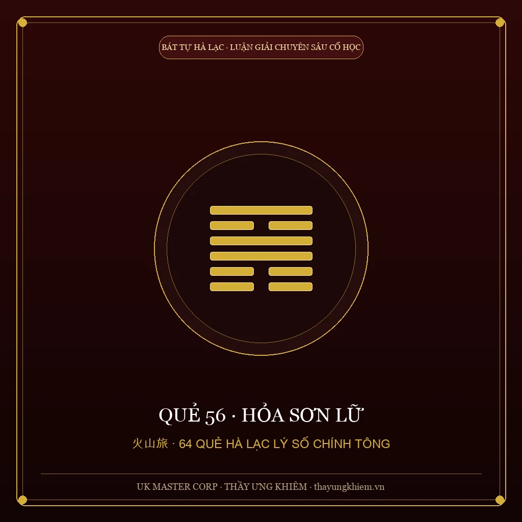 Nguyễn Hiến Lê Giảng - Quẻ 56: Hỏa Sơn Lữ - UK Master Corp