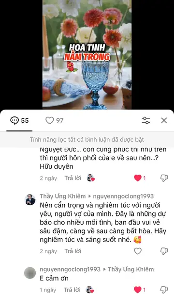 Bình luận của khán giả trên TikTok gửi Thầy Ưng Khiêm, ngày 08/04/2025