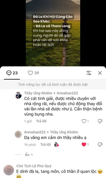 Bình luận của khán giả trên TikTok gửi Thầy Ưng Khiêm, ngày 08/05/2025