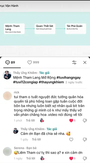 Bình luận của khán giả trên TikTok gửi Thầy Ưng Khiêm, ngày 10/10/2025