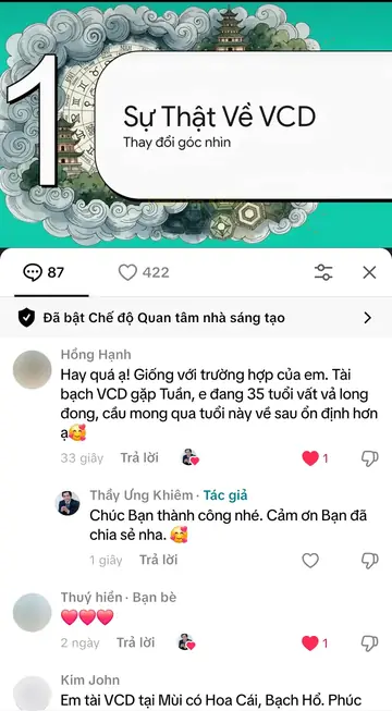 Bình luận của khán giả trên TikTok gửi Thầy Ưng Khiêm, ngày 07/11/2025
