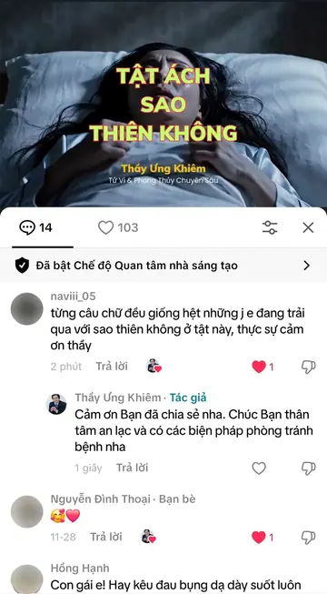 Bình luận của khán giả trên TikTok gửi Thầy Ưng Khiêm, ngày 13/12/2025