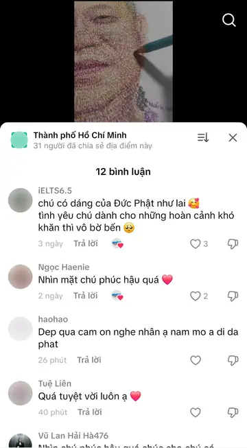 Bình luận của khán giả trên TikTok gửi Thầy Ưng Khiêm, ngày 07/02/2026