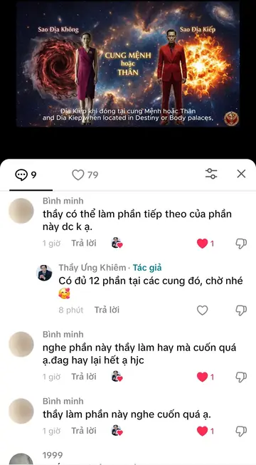 Bình luận của khán giả trên TikTok gửi Thầy Ưng Khiêm, ngày 05/05/2026