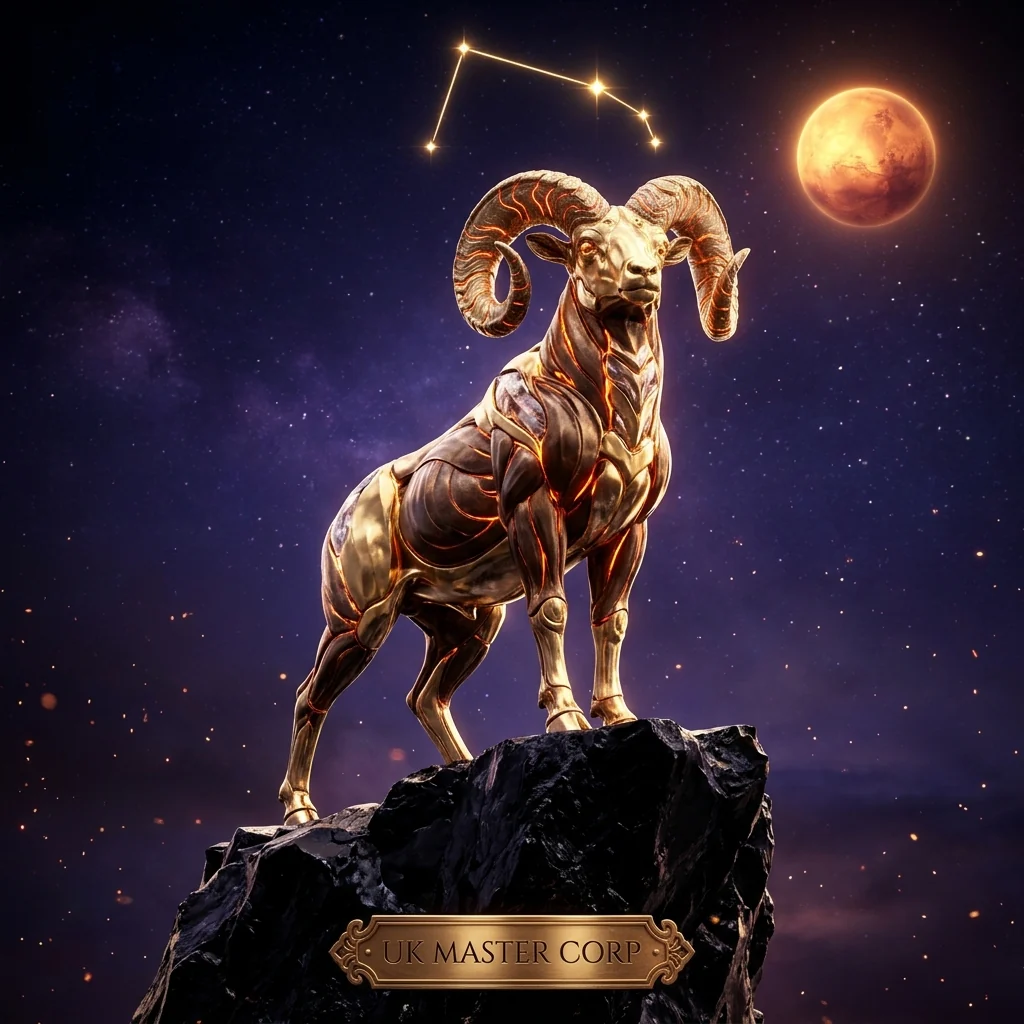 Aries (♈ · Mar 21 to Apr 19): Fire (Cardinal), Mars & East-West Synthesis