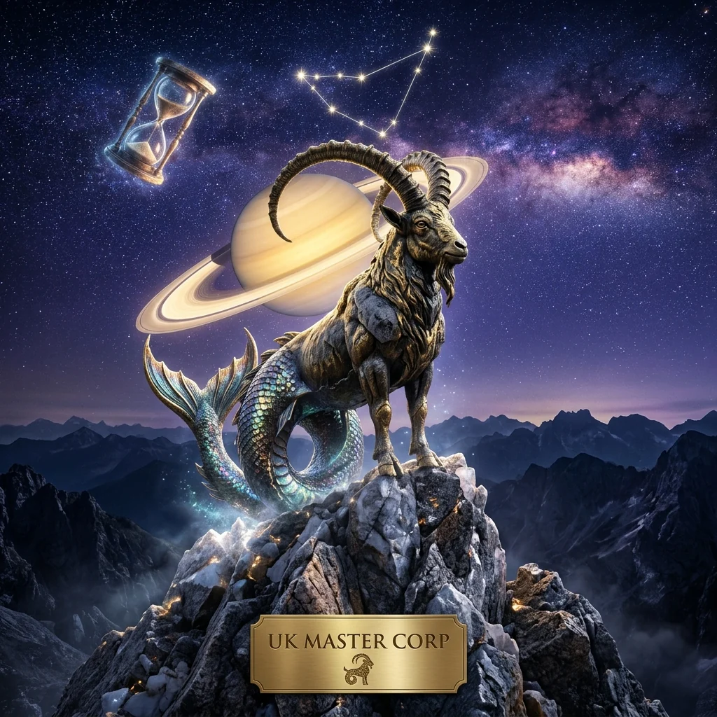 Capricorn (♑ · Dec 22 to Jan 19): Earth (Cardinal), Saturn (Mars Exalted) & East-West Synthesis