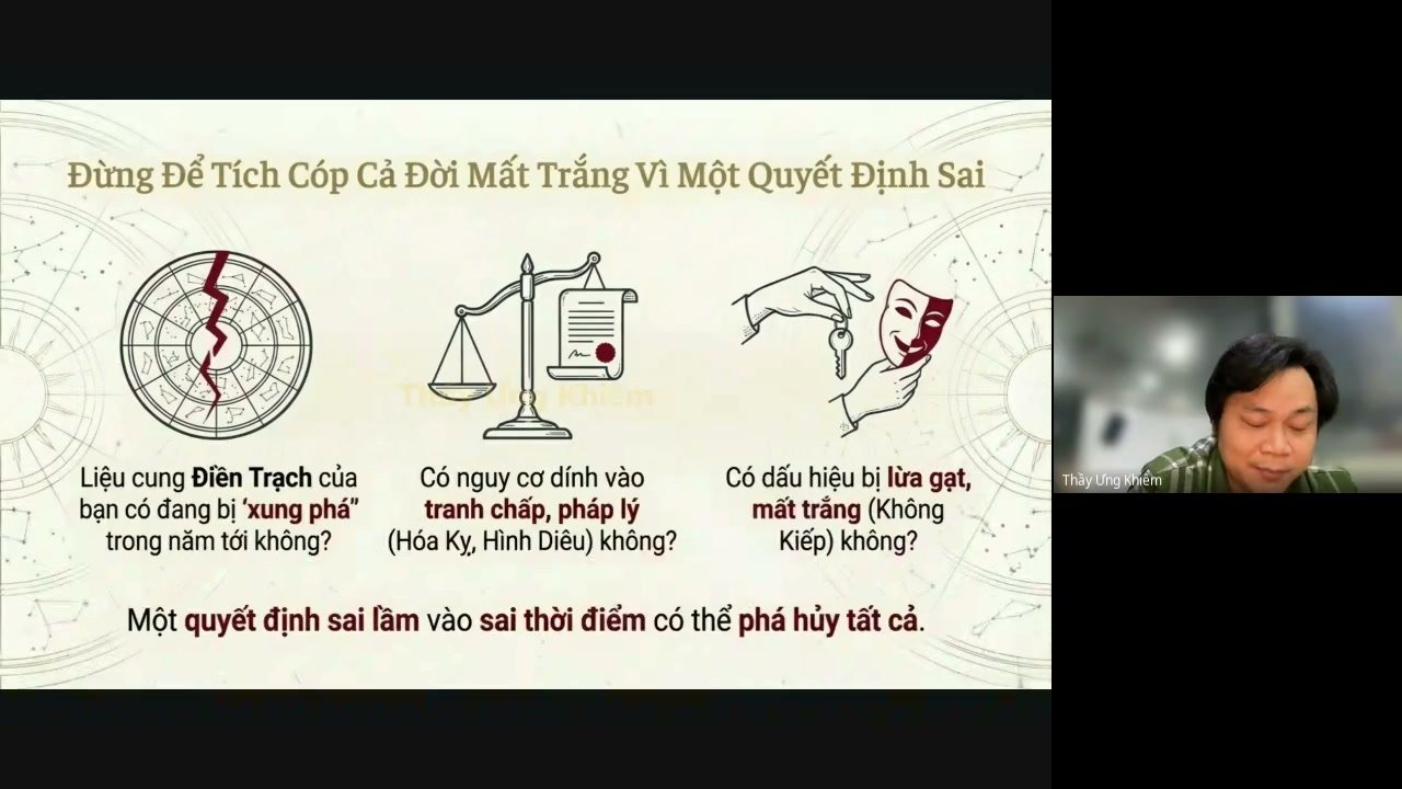Lớp học Tử Vi online cùng Thầy Ưng Khiêm — bài giảng 14