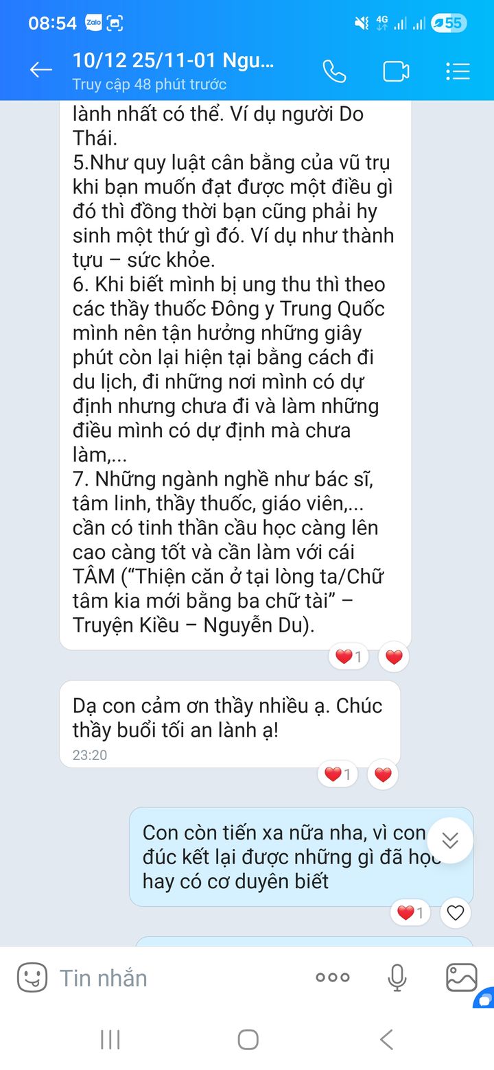 Phản hồi thật của học viên qua Zalo về buổi nói chuyện — 08