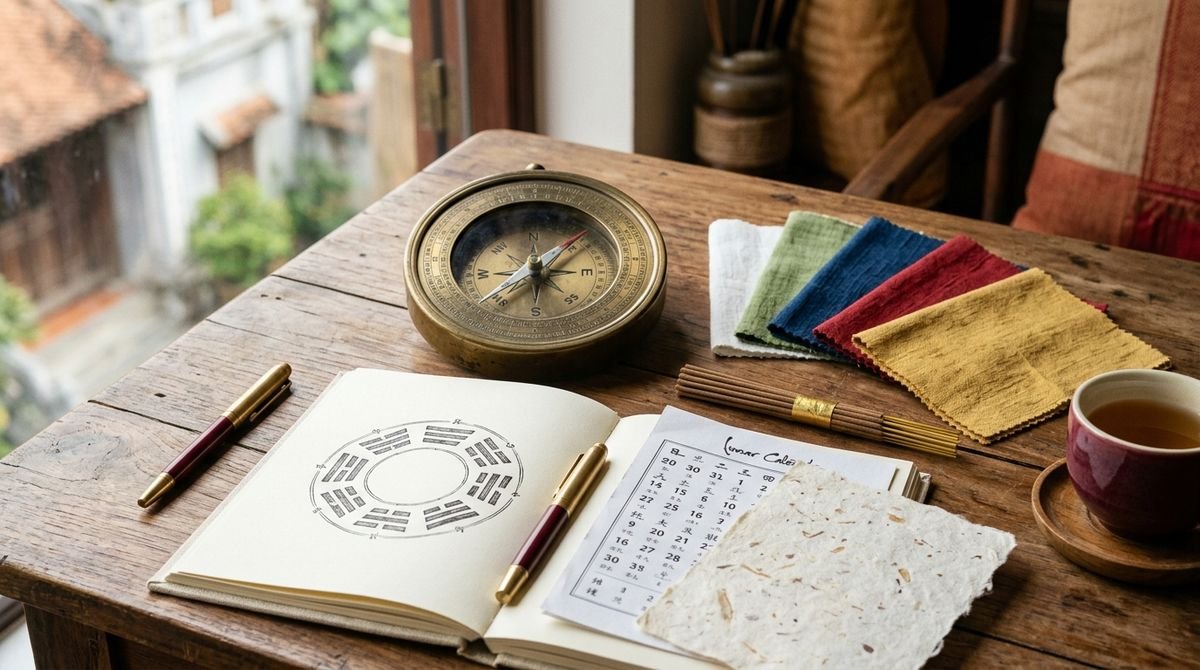 Màu và hướng hợp tuổi, ảnh minh họa