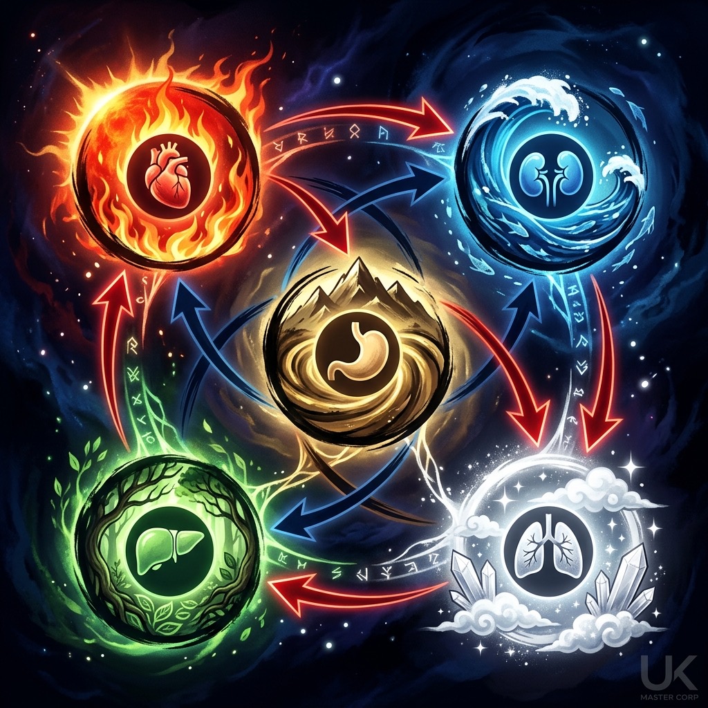 Ngũ hành và bệnh tật cơ quan
