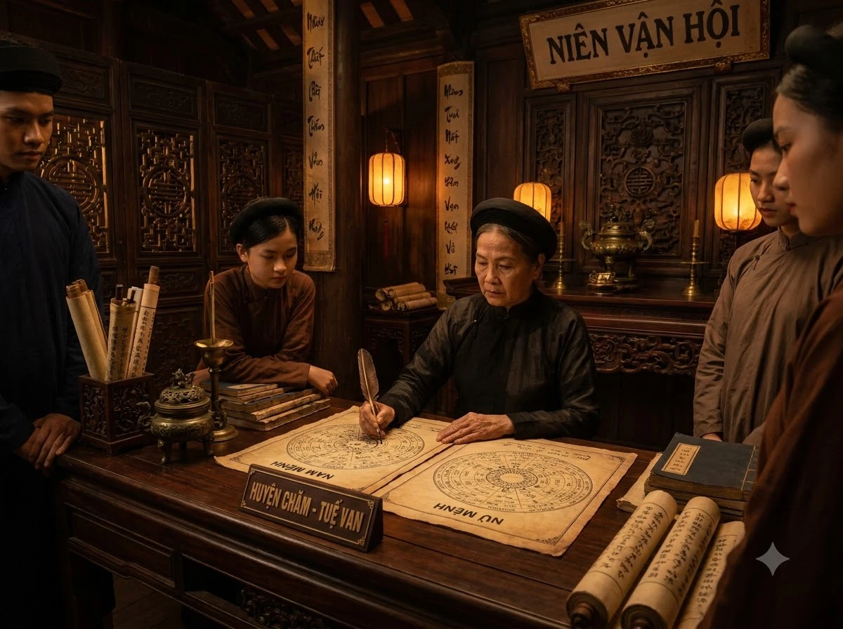 Huyền Châm ứng vào nam mệnh, nữ mệnh và khi gặp đại vận lưu niên