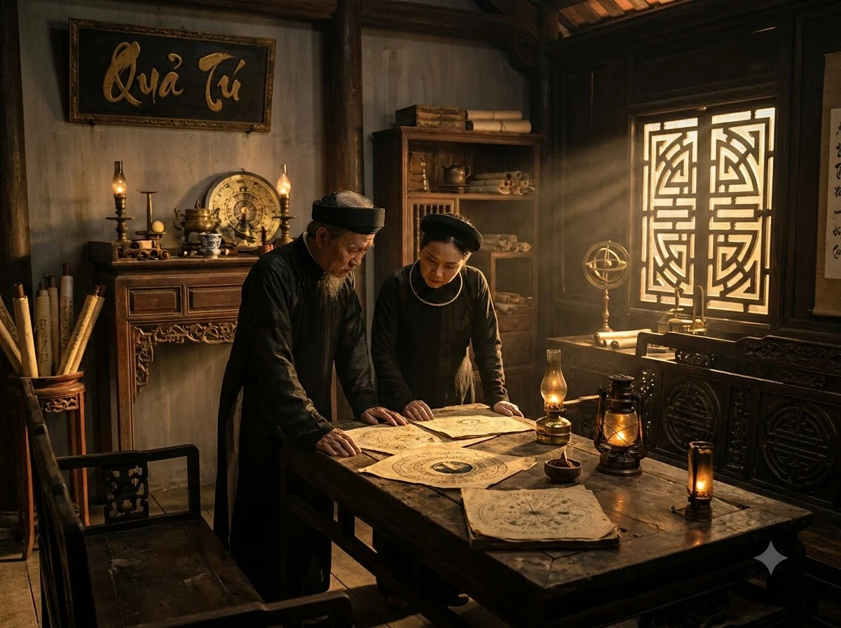 Quả Tú ứng vào nữ mệnh, nam mệnh và khi gặp đại vận lưu niên