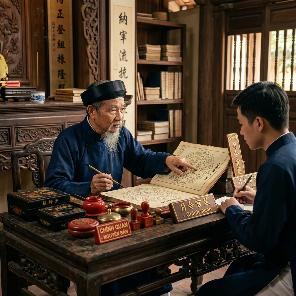 Chính Quan cách lập khi Nguyệt lệnh là Chính Quan của Nhật Chủ
