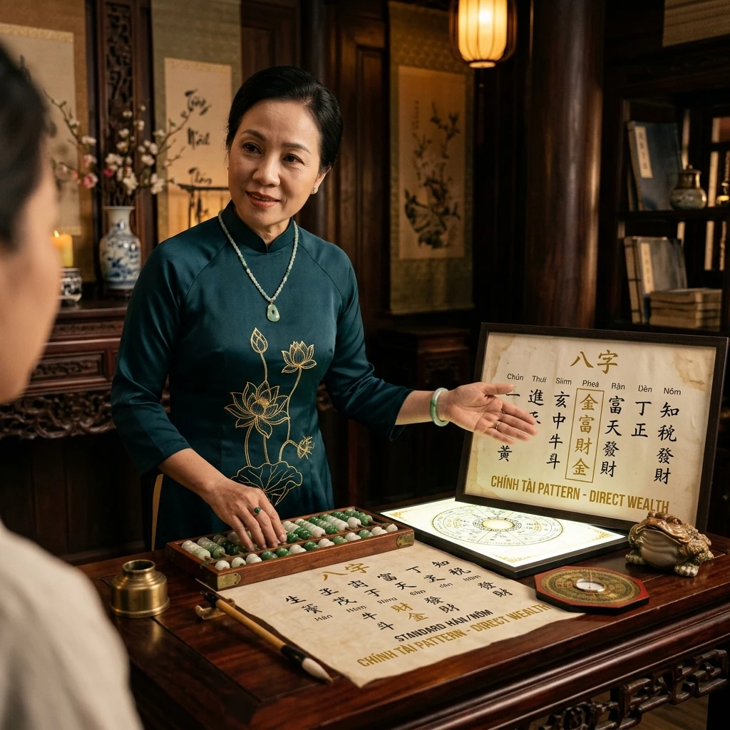 Chính Tài cách lập khi Nguyệt lệnh là Chính Tài của Nhật Chủ