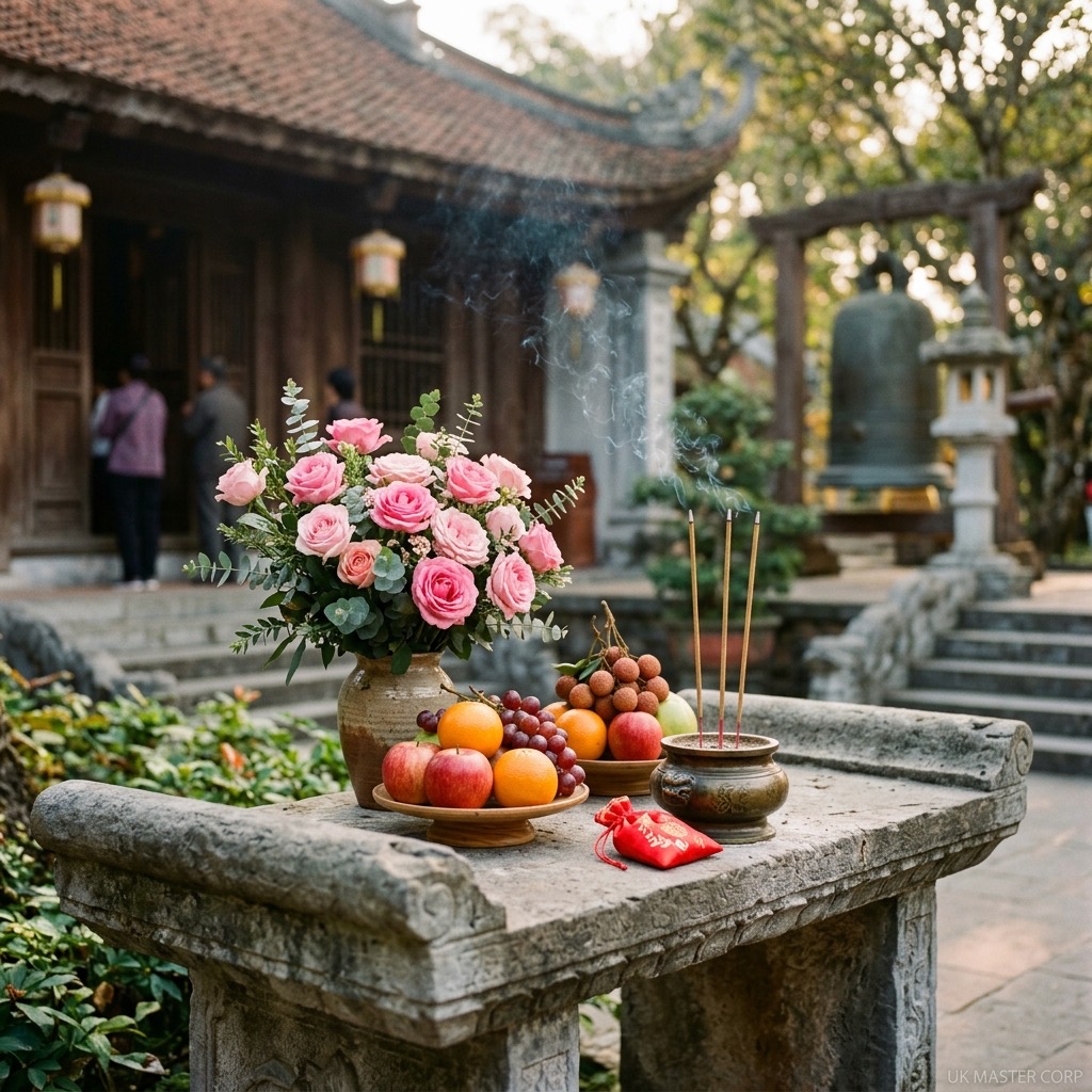 Cách sắm lễ và cầu tình duyên tại chùa đền