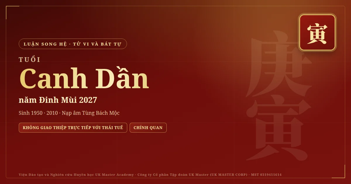 Tử Vi và Bát Tự tuổi Canh Dần năm 2027