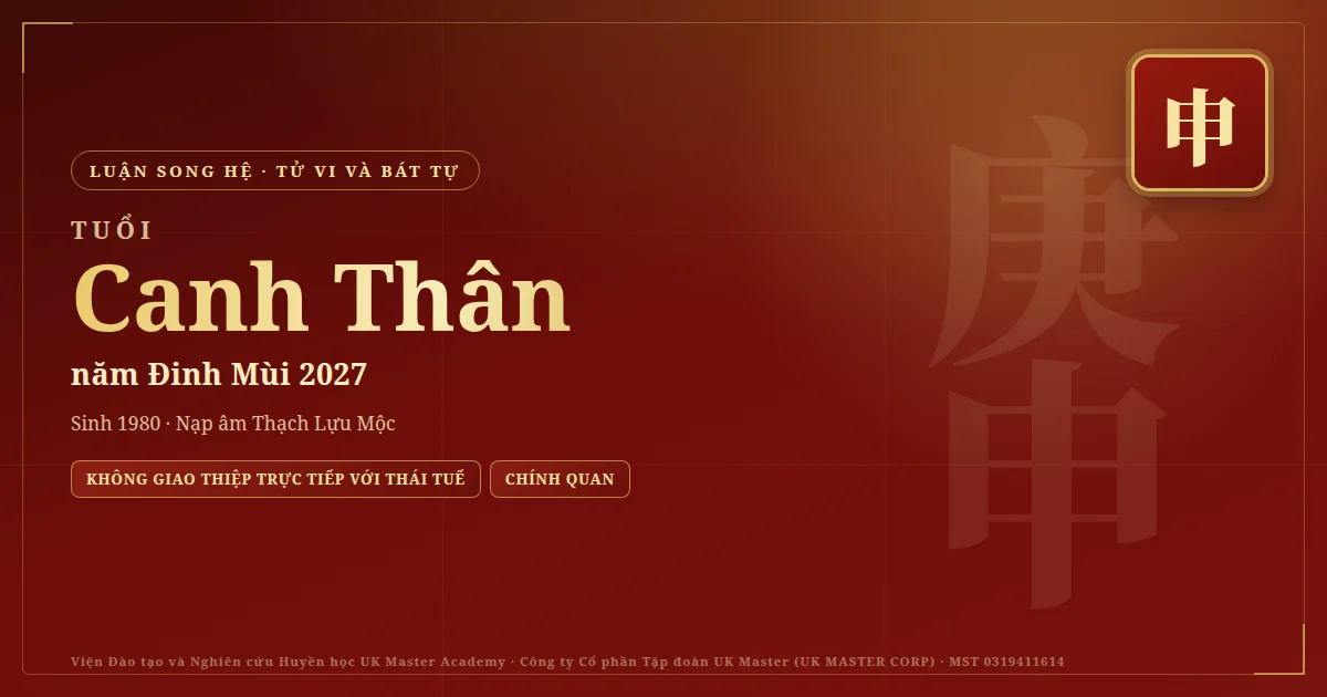 Tử Vi và Bát Tự tuổi Canh Thân năm 2027