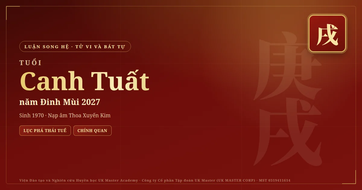 Tử Vi và Bát Tự tuổi Canh Tuất năm 2027