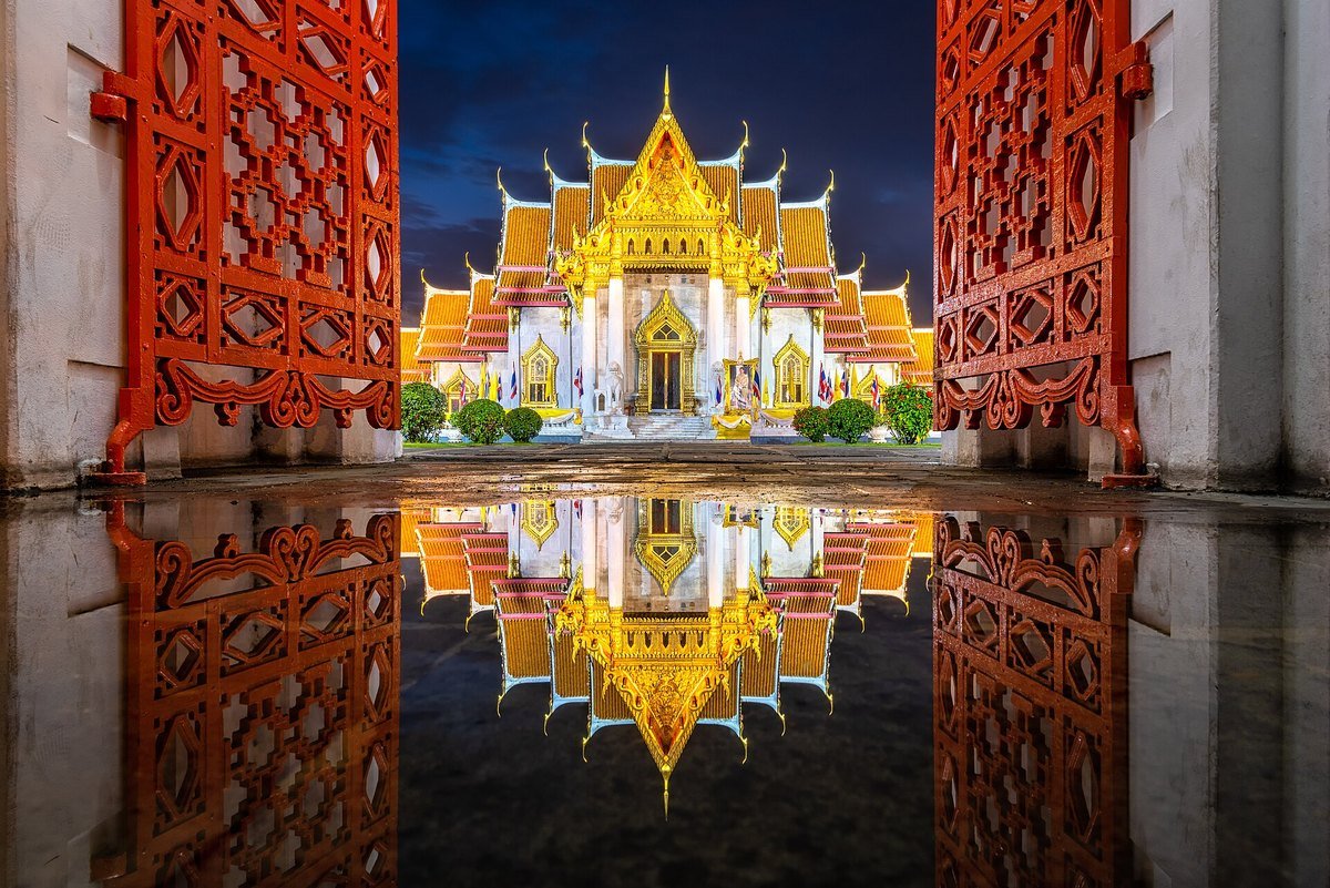 Chùa Cẩm Thạch Wat Benchamabophit, Bangkok