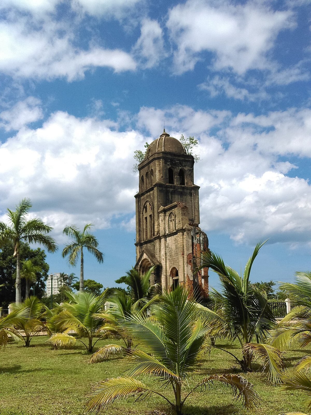 Tam Tòa Church Bell Tower Ruins and Tam Tòa Parish Church