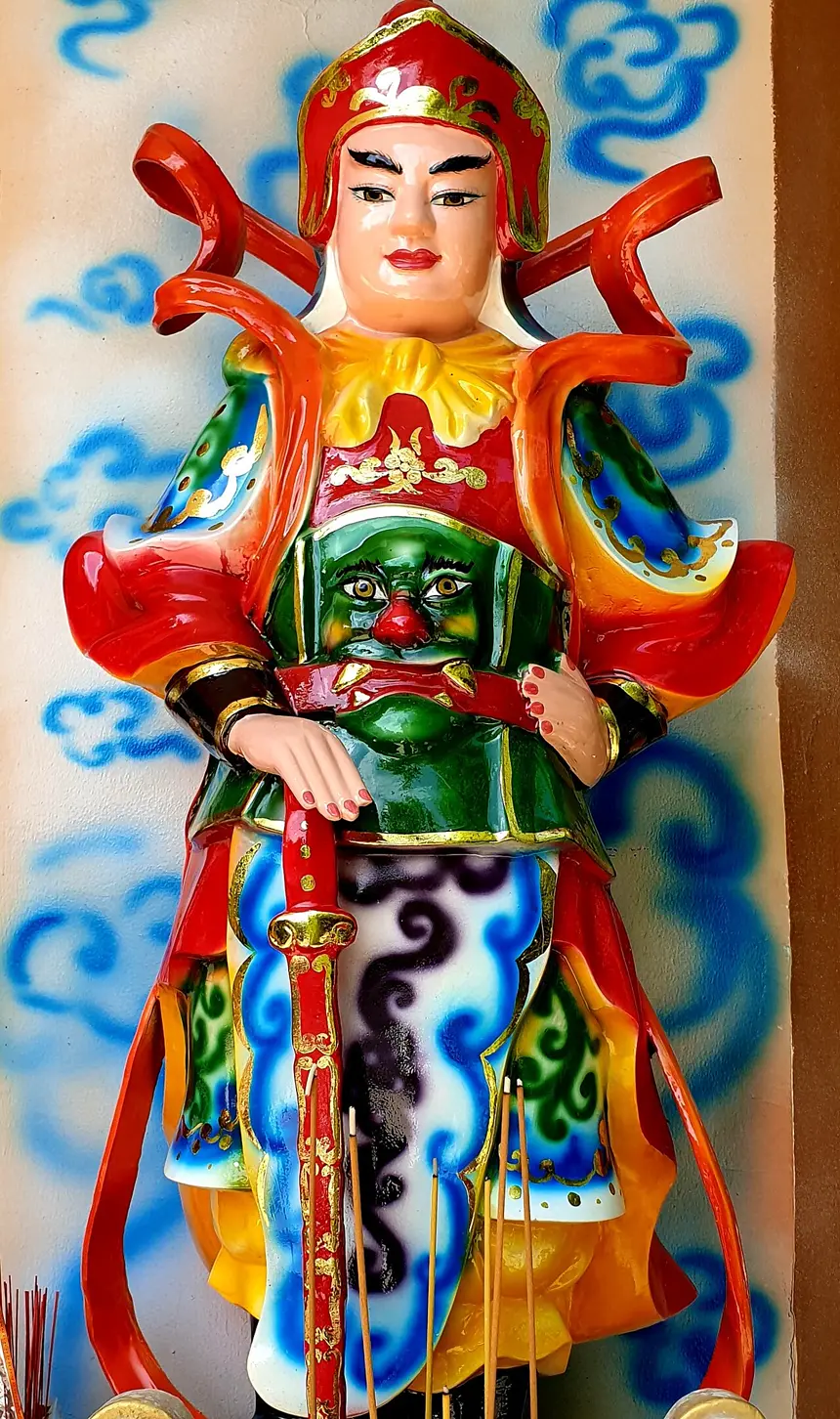 Hộ pháp Vi Đà ở chùa Giác Lâm, Thành phố Hồ Chí Minh.