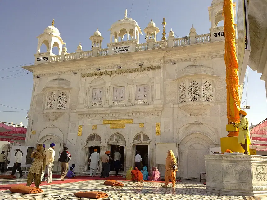 Takht Hazur Sahib ở Nanded, bang Maharashtra. Ảnh chụp năm 2009.