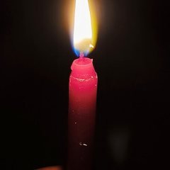 Pair of altar lamps or red candles to illuminate the new sanctuary